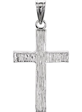 14K Yellow Gold 30x20 mm Cross Pendant