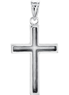 14K Yellow Gold 30x20 mm Cross Pendant