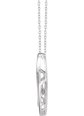 14K White Gold 1/10 CT Natural Mystara Diamond® 16-18