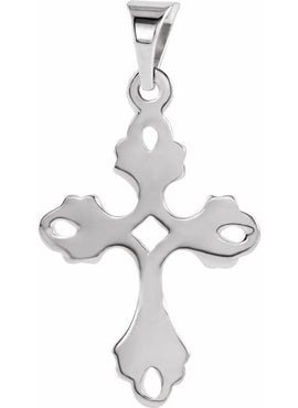 14K Rose Gold Cross Pendant