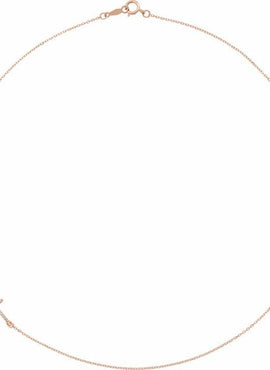 14K White Gold .04 CTW Natural Diamond Off-Center Sideways Cross 16