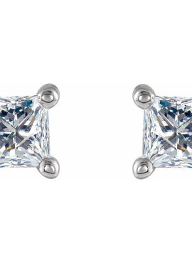 14K White Gold 3/4 CTW Natural Diamond Stud Earrings