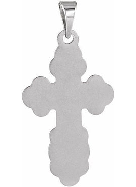 Sterling Silver 19x13 mm Orthodox Cross Pendant