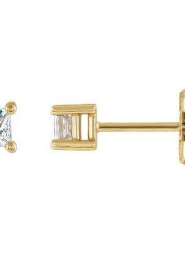 14K White Gold 3/4 CTW Natural Diamond Stud Earrings