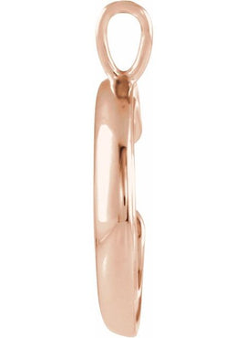14K Yellow Gold Crescent Moon 16-18
