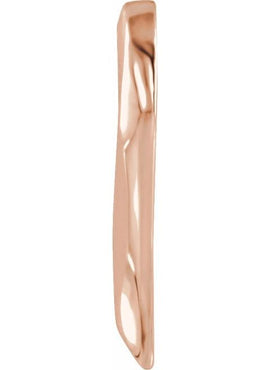 10K Rose Gold Heart Slide Pendant