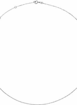 14K White Gold 1 mm Adjustable Diamond-Cut Cable 16-18