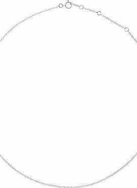 18K White Gold 1.3 mm Cable 18