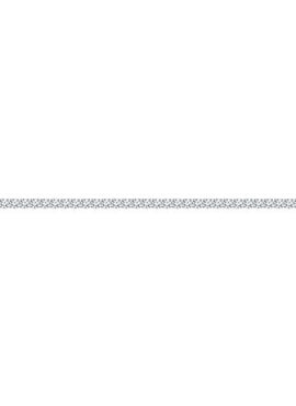 Sterling Silver Imitation White Cubic Zirconia 7
