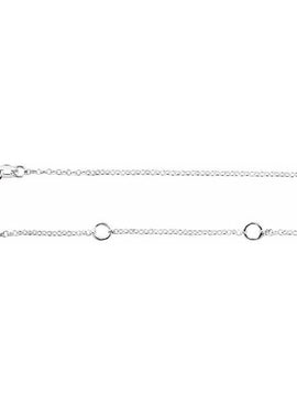 Sterling Silver 1.1 mm Rolo Chain by the Inch