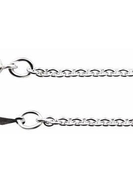Sterling Silver 2.1 mm Cable Chain by the Inch