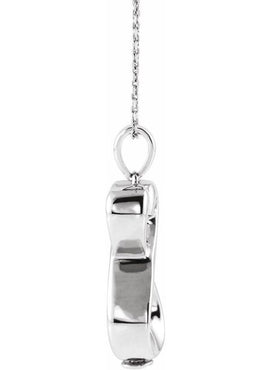 10K White Gold Infinite Love Ash Holder 18