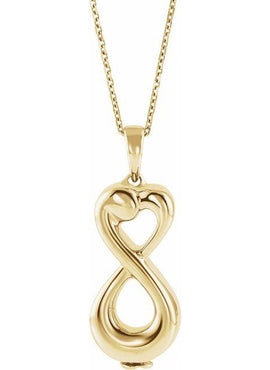 10K White Gold Infinite Love Ash Holder 18