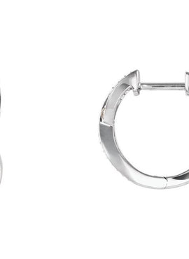 14K Yellow Gold 1/5 CTW Natural Diamond Infinity-Inspired 15.8 mm Hoop Earrings