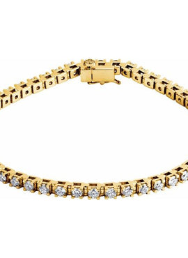 14K Yellow Gold 3 1/2 CTW Lab-Grown Diamond Line 7 1/4