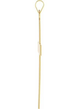14K Yellow Gold Geometric Cross Pendant