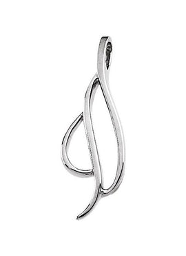 Platinum Freeform Pendant