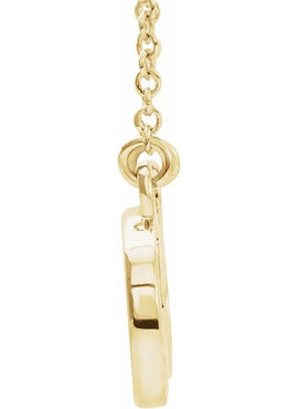 14K Rose Gold 27.5x8.4 mm Infinity-Inspired Love 17