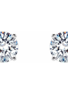 14K Yellow Gold 1/5 CTW Lab-Grown Diamond 4-Prong Stud Earrings