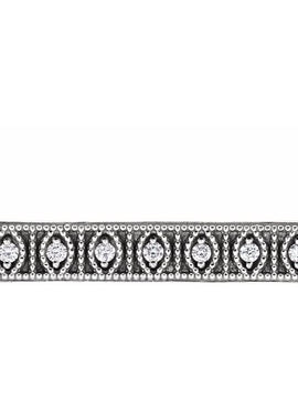 14K White Gold .06 CTW Natural Diamond Bar 16-18