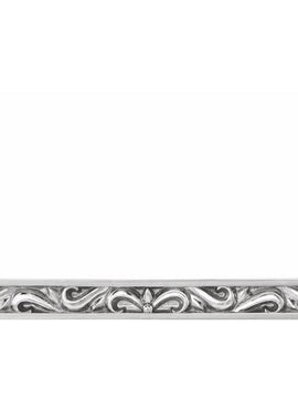 14K White Gold Sculptural Bar 16-18
