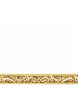14K White Gold Sculptural Bar 16-18