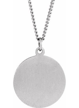 14K Yellow Gold 18 mm Round St. Peter Medal