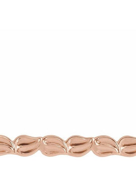 14K White Gold Leaf Bar 16-18