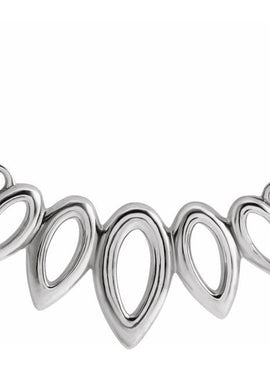 14K White Gold Leaf 16-18