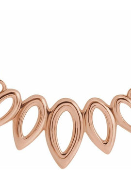 14K White Gold Leaf 16-18