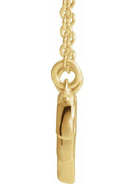 14K White Gold Leaf 16-18