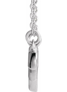 14K White Gold Leaf 16-18