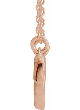 14K White Gold Leaf 16-18