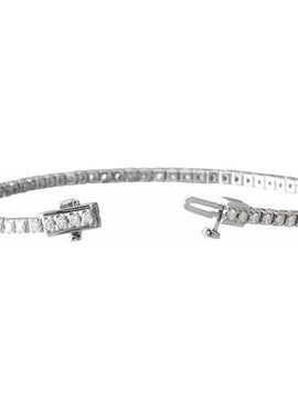 14K White Gold 1 3/4 CTW Natural Diamond Line 7