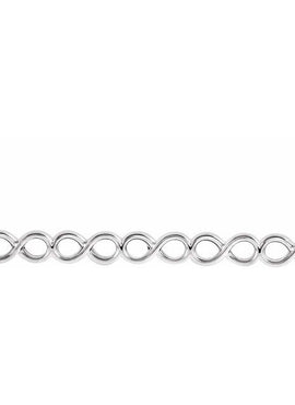 14K White Gold Infinity-Inspired 16-18