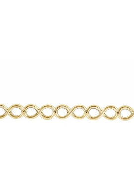 14K White Gold Infinity-Inspired 16-18