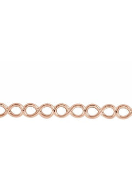 14K White Gold Infinity-Inspired 16-18