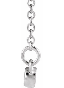 14K White Gold Infinity-Inspired 16-18