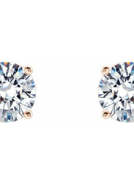14K Yellow Gold 1/5 CTW Lab-Grown Diamond 4-Prong Stud Earrings