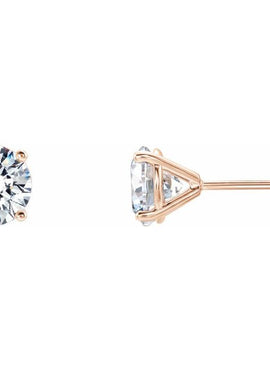 14K Yellow Gold 1/5 CTW Lab-Grown Diamond 4-Prong Stud Earrings