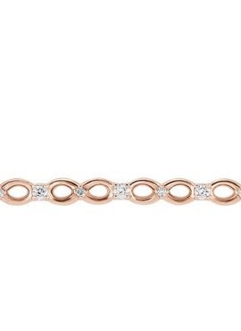 14K White Gold .08 CTW Natural Diamond Infinity-Inspired Bar 16-18