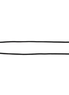 Sterling Silver 1.5 mm Black Leather 20