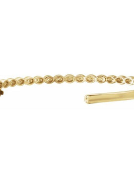 14K Yellow Gold 1/6 CTW Natural Diamond Stackable Bangle 7