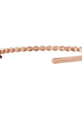 14K Yellow Gold 1/6 CTW Natural Diamond Stackable Bangle 7