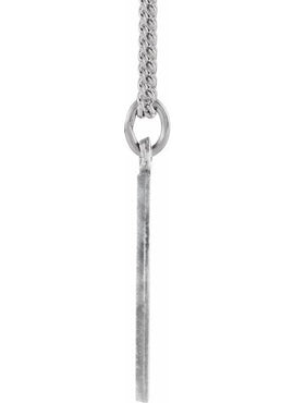 Sterling Silver 18 mm Confirmation Medal with Cross 18