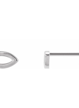 14K Yellow Gold Geometric Earring