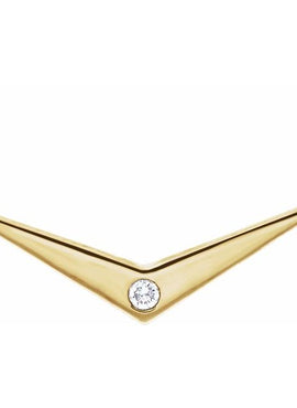 14K White Gold .03 CTW Natural Diamond V 18