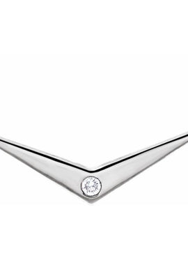 14K White Gold .03 CTW Natural Diamond V 18