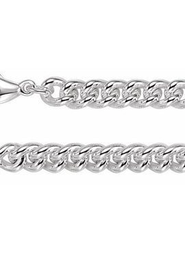 Sterling Silver 8 mm Curb 16