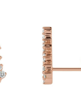 14K White Gold 1/3 CTW Natural Diamond Ear Climbers